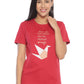 Women's Printed T-shirt(Fly Solo)