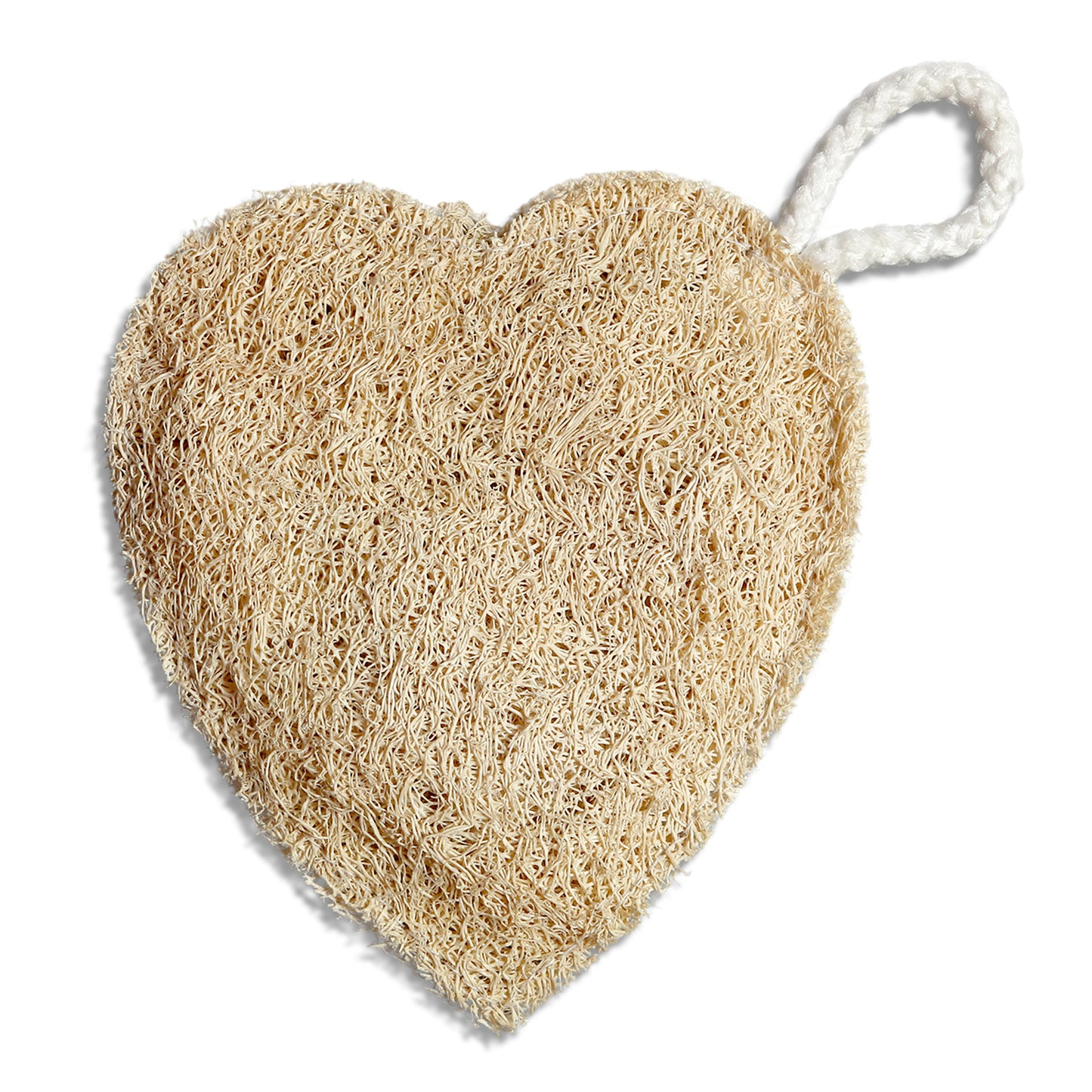 Natural Loofah Heart-Shaped Body Scrubber Pack of 2