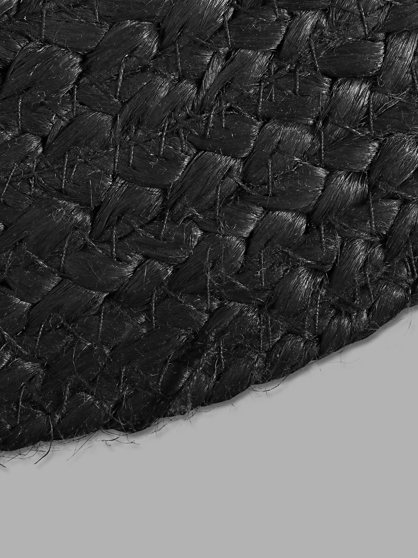 Black Braided Reversible Jute Table Placemats