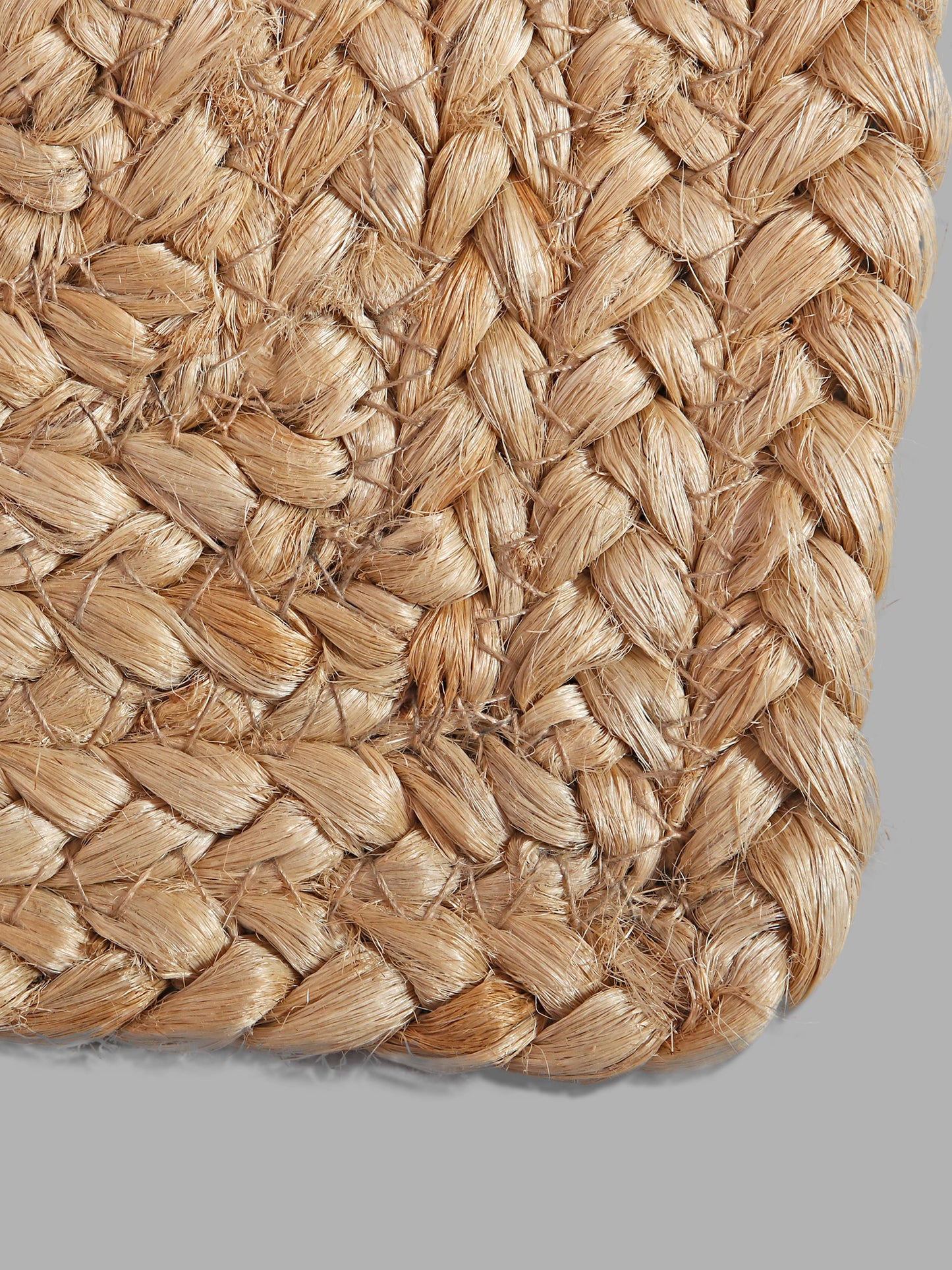 Set Of 4 brown Braided Reversible jute Table Placemats