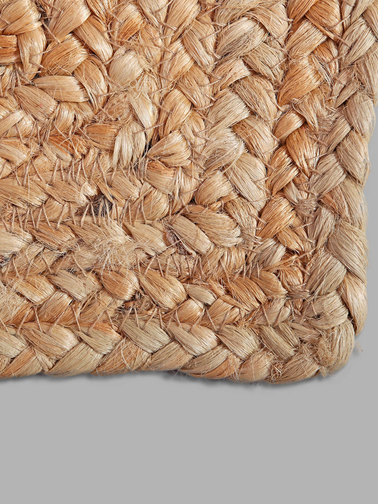 Set Of 2 brown Braided Reversible jute Table Placemats