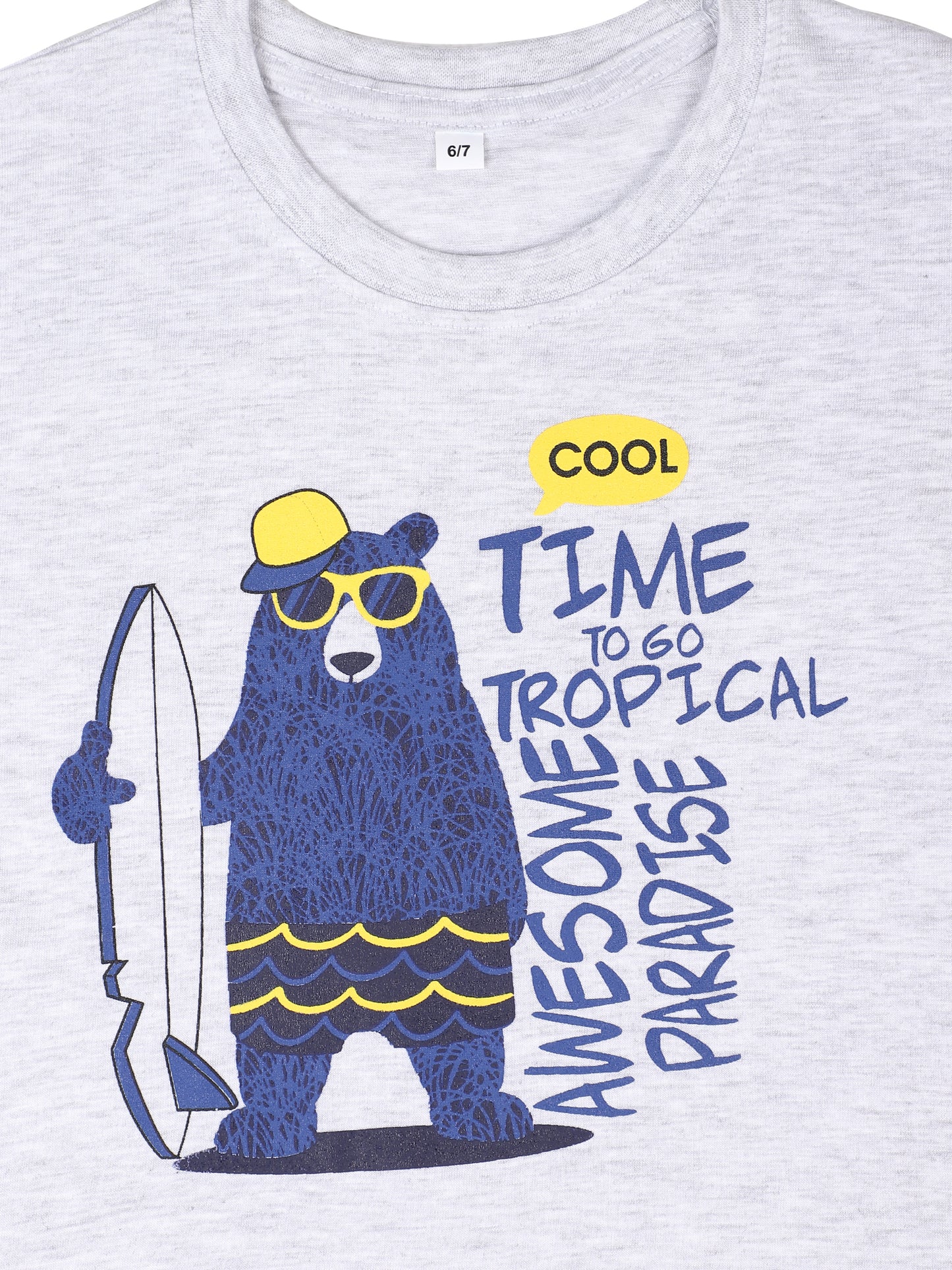 OBOW Boy's Cotton Printed Tshirt Combo (Pack of 4)