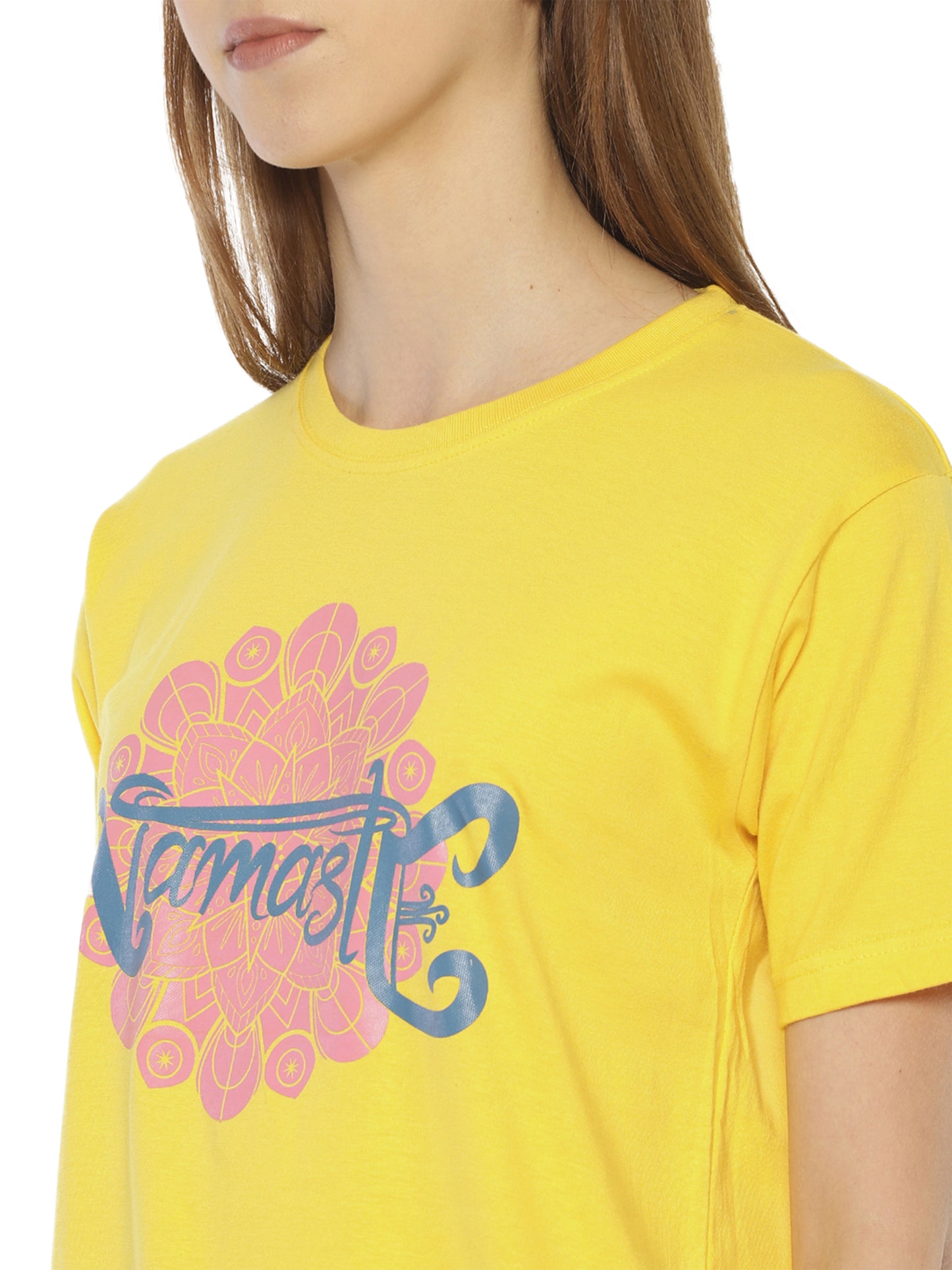 Women's Printed T-shirt(NAMSTE)