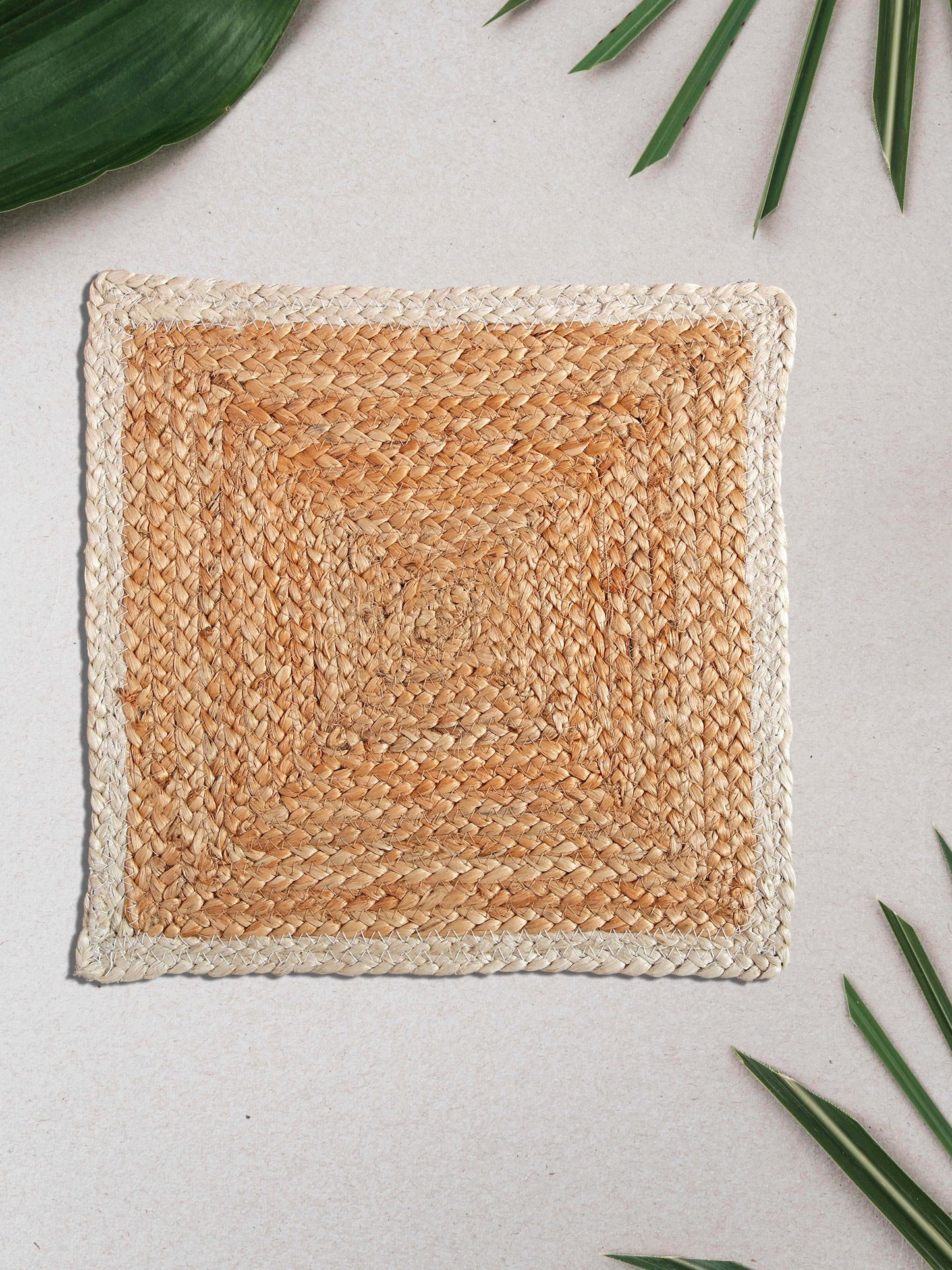 Brown Braided Reversible jute Table Placemats