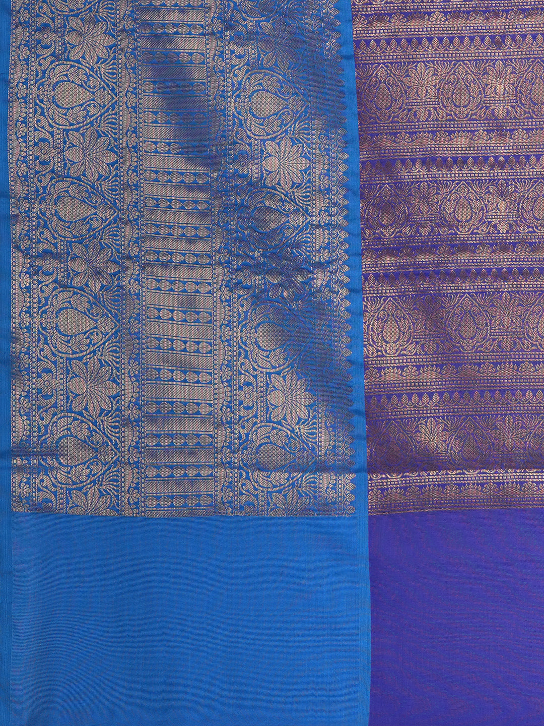 Women's Handloom Banarasi soft tissue Pink Saree With Blue Zari Border