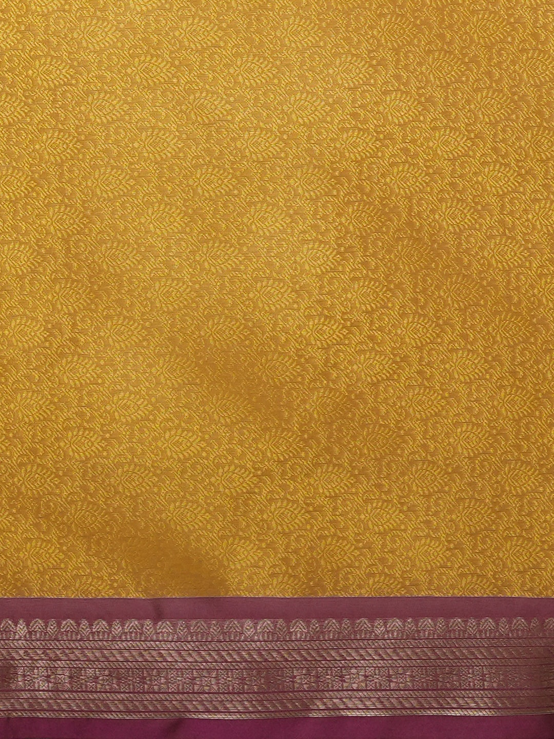 Women's Handloom Kora Muslin Tanchui Woven Yellow saree with zari pallu