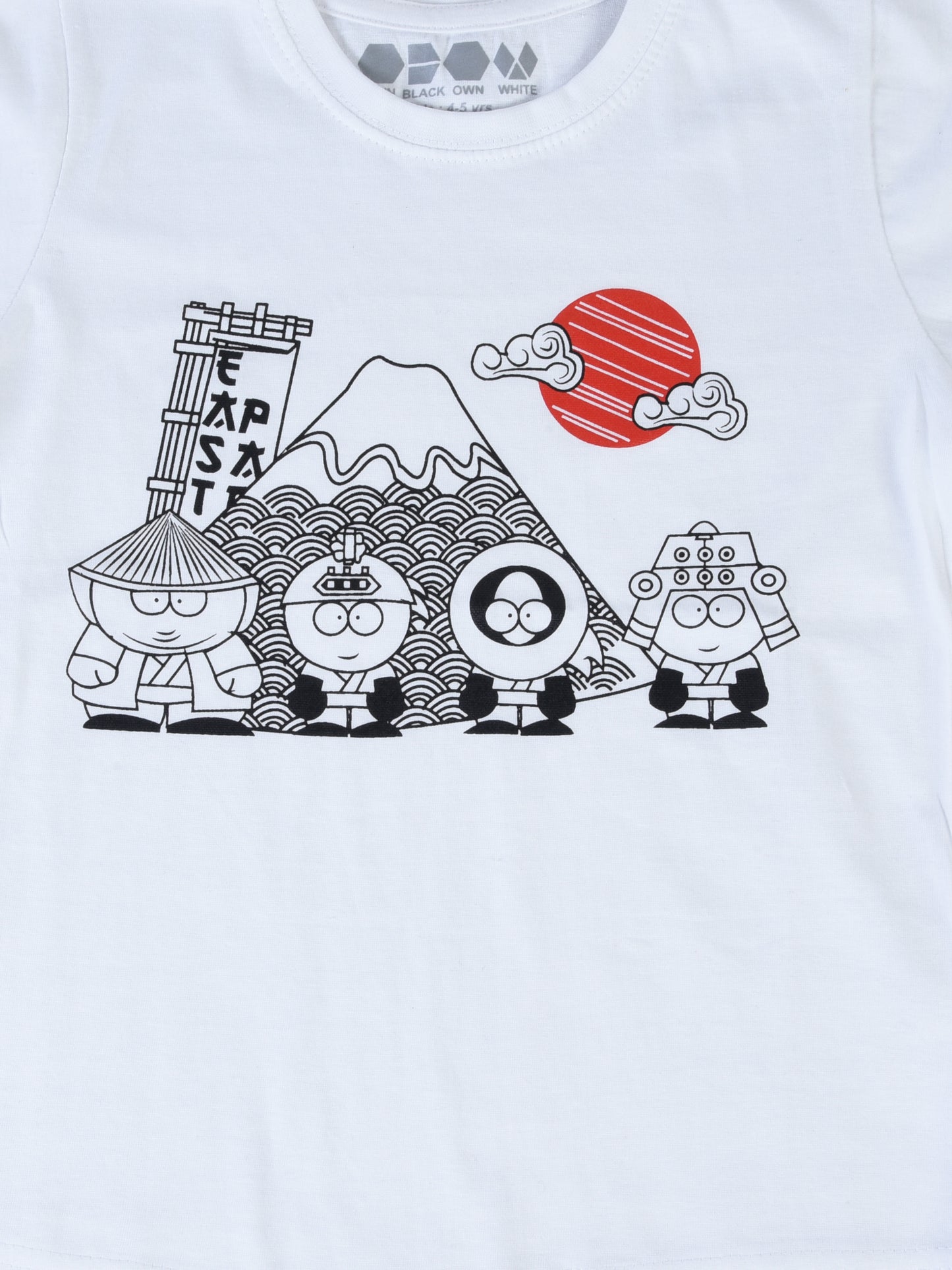 OBOW Boy's Cotton Printed Tshirt Combo (Pack of 4)