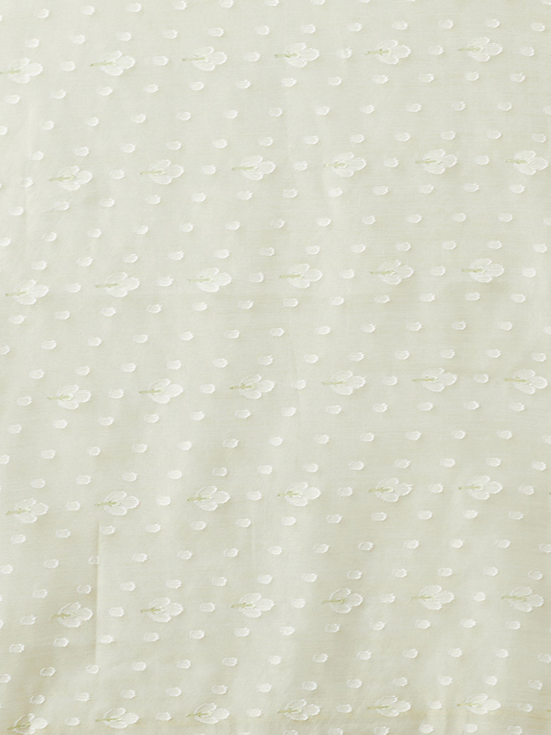 Women's Handloom Cotton Dhakai Jamdani Beige Saree with white Border