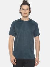 Men's solid cotton round neck T-shirt