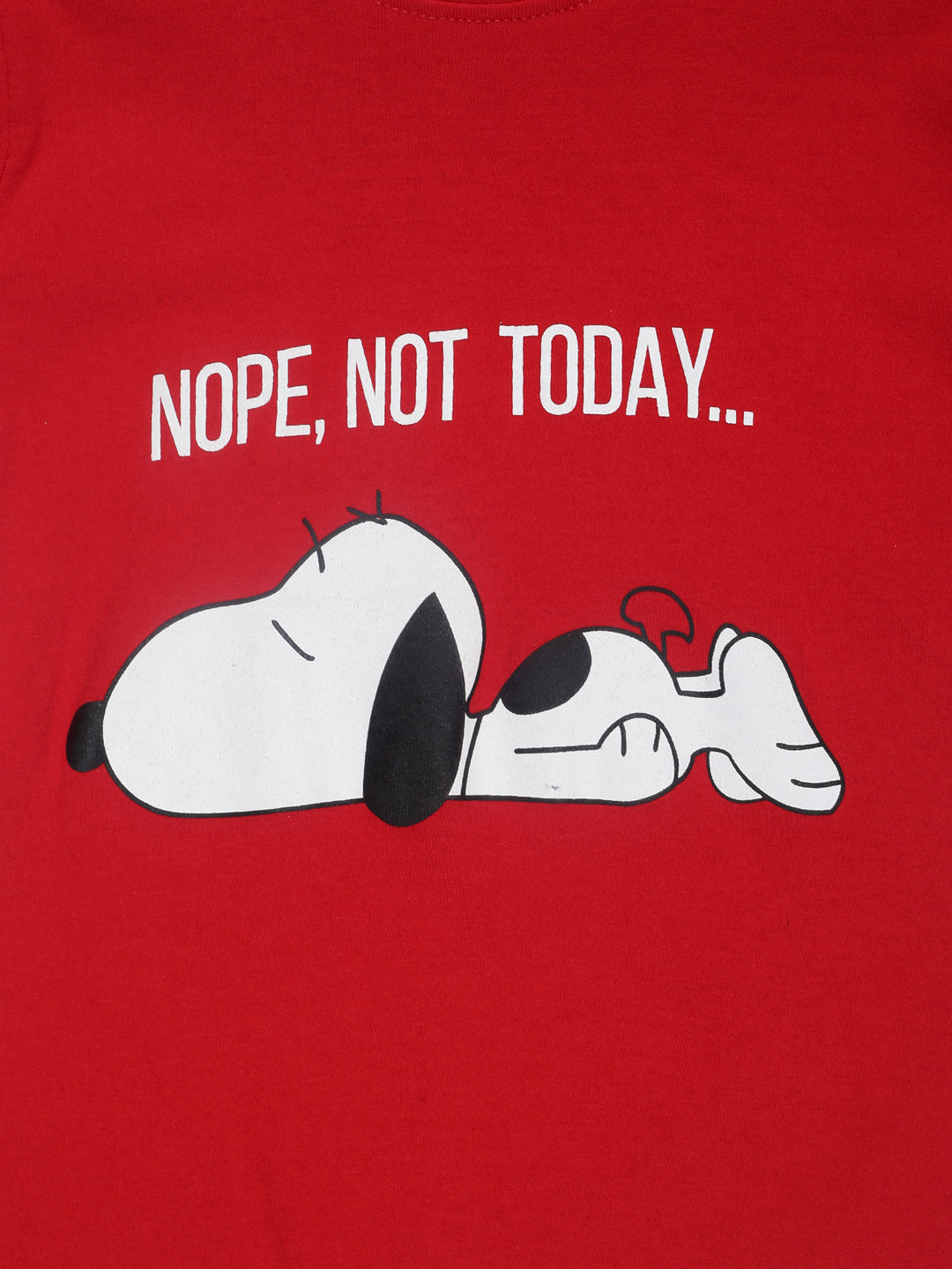 Kids Printed round neck red tshirt