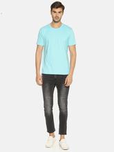 Men's Plain Teal Blue T-shirt