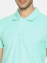Men's Plain coral green Polo T-shirt