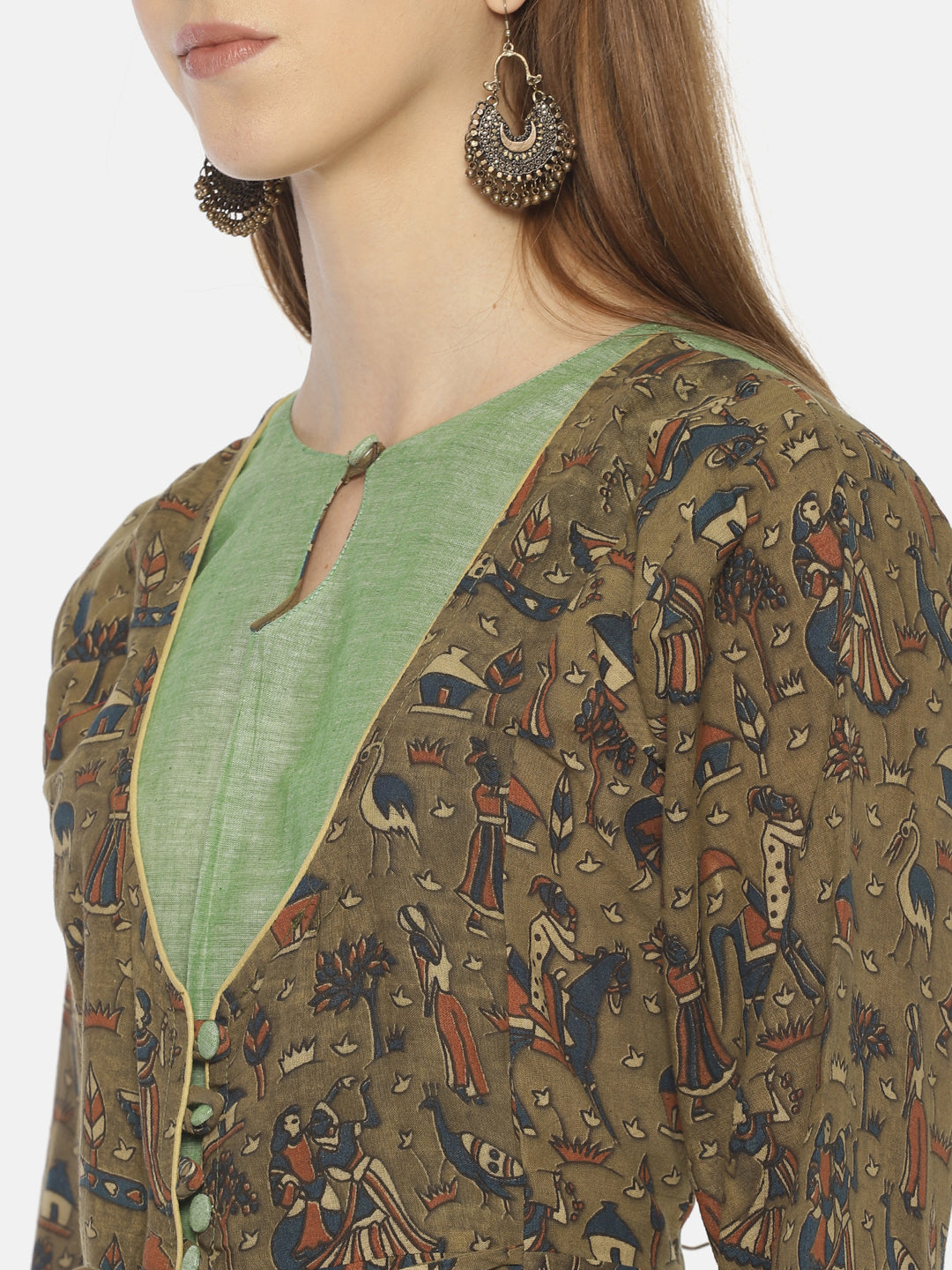 RESHA printed straight long kurta