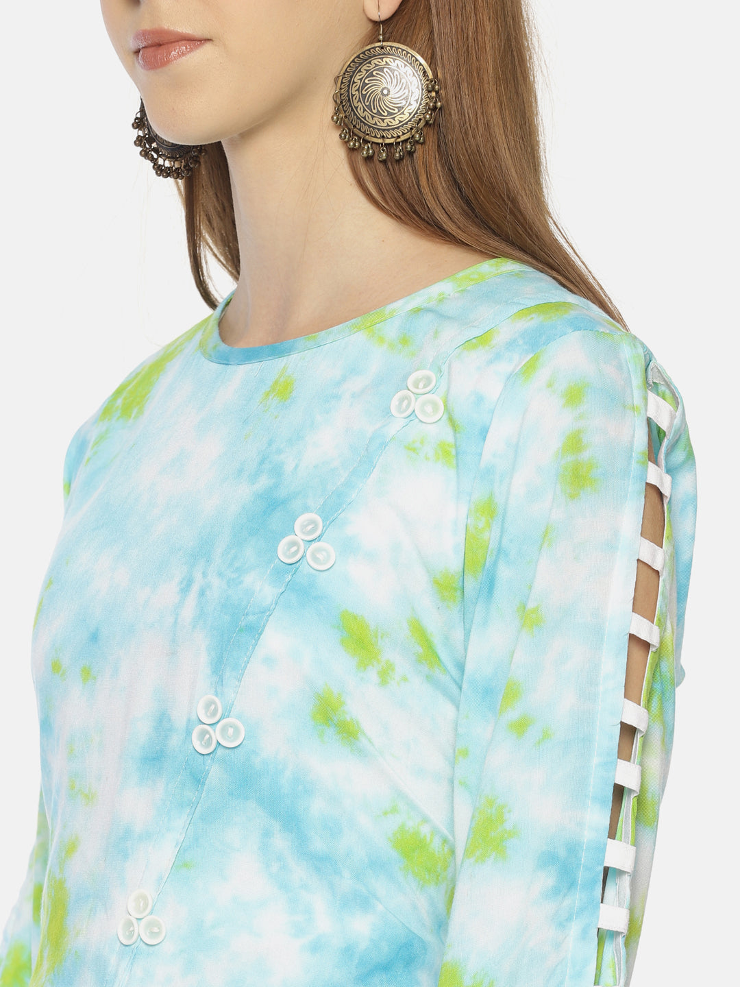 RESHA printed straight long kurta