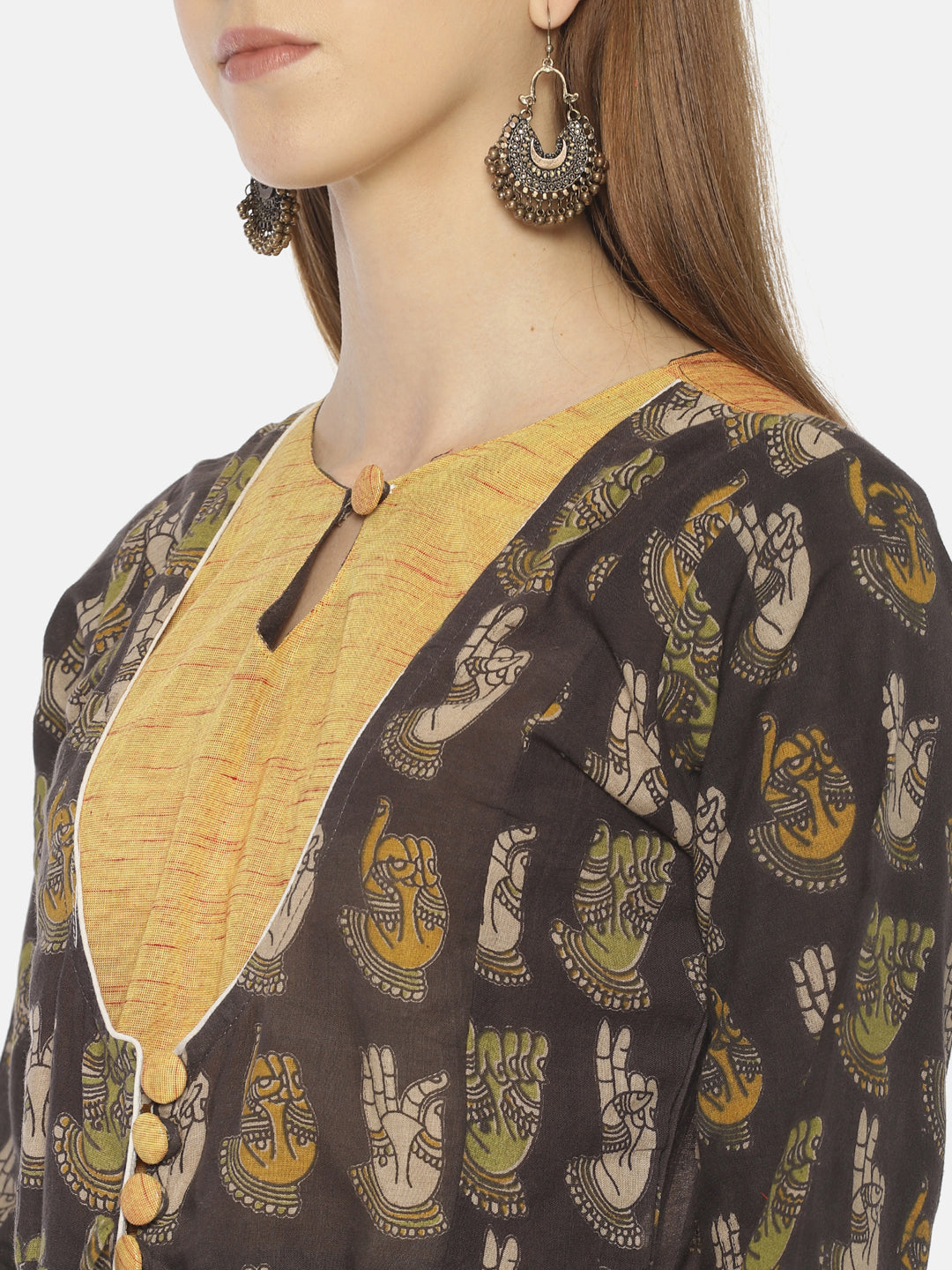 RESHA printed straight long kurta