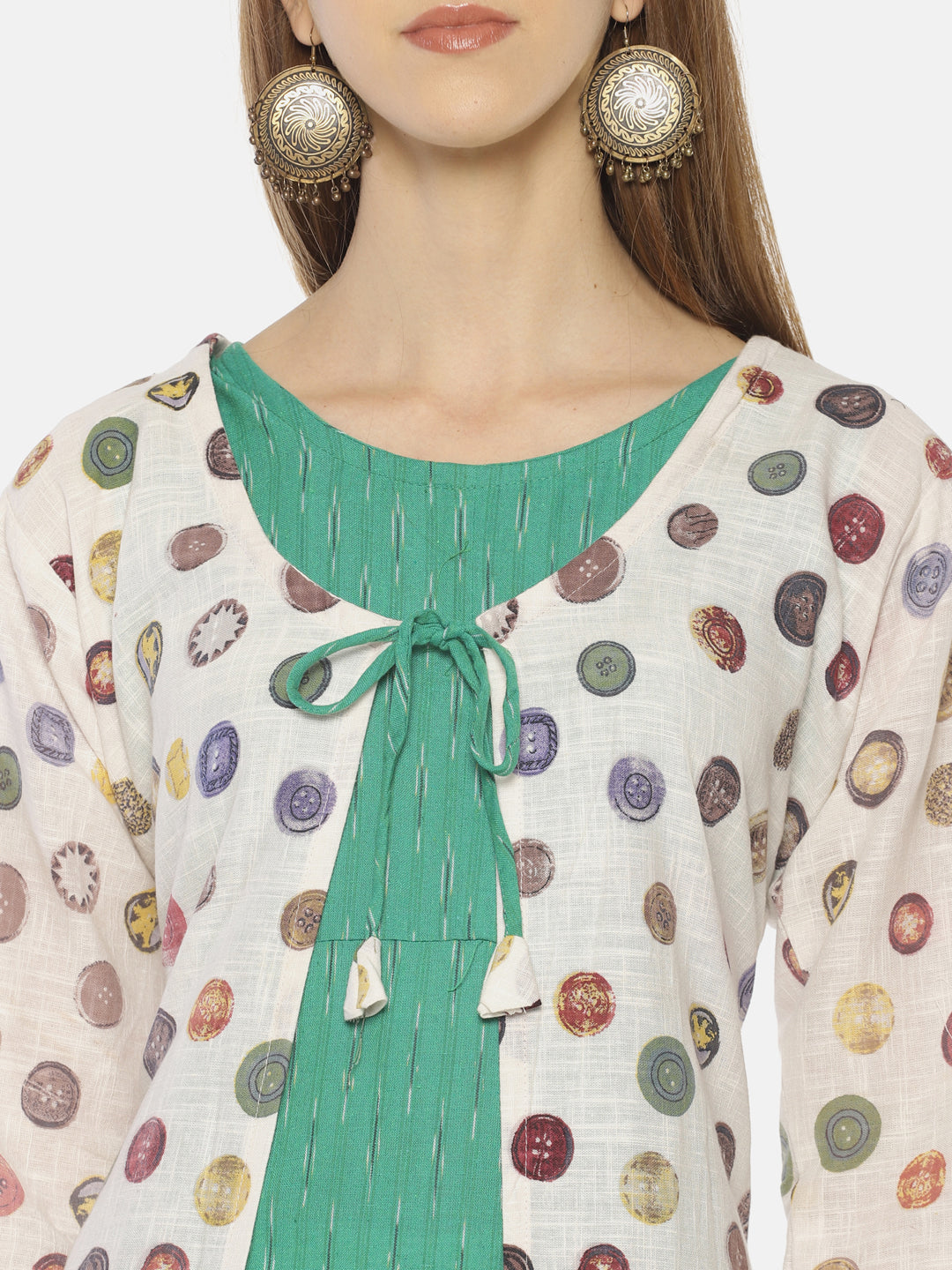 RESHA printed straight long kurta