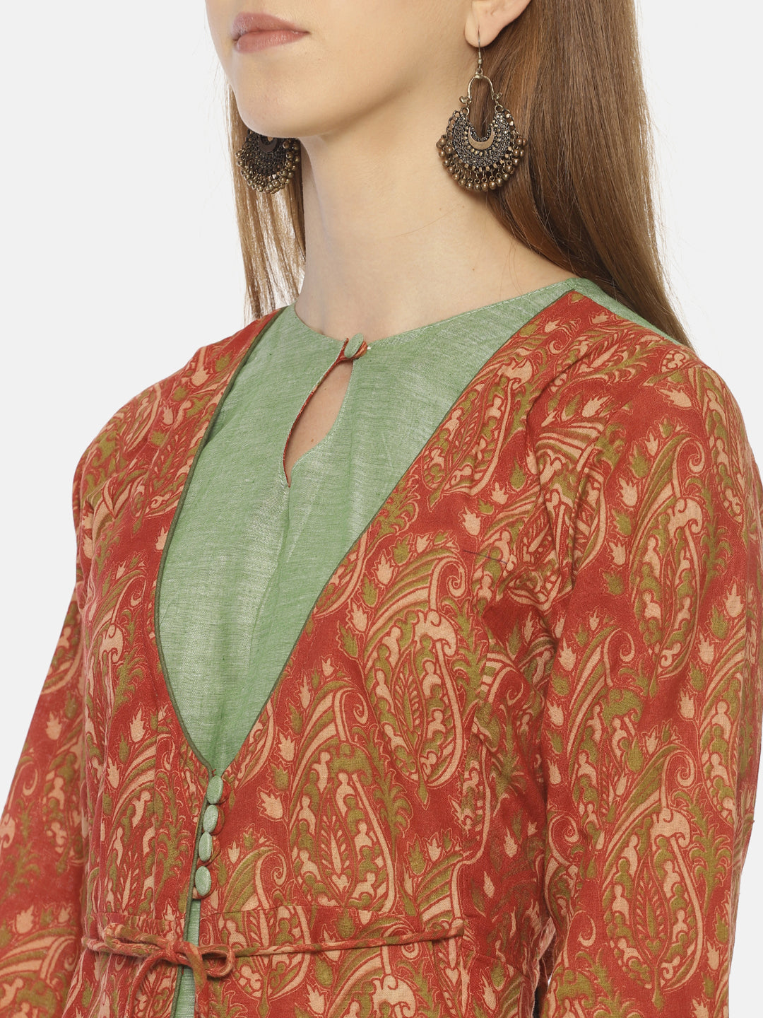 RESHA printed straight long kurta