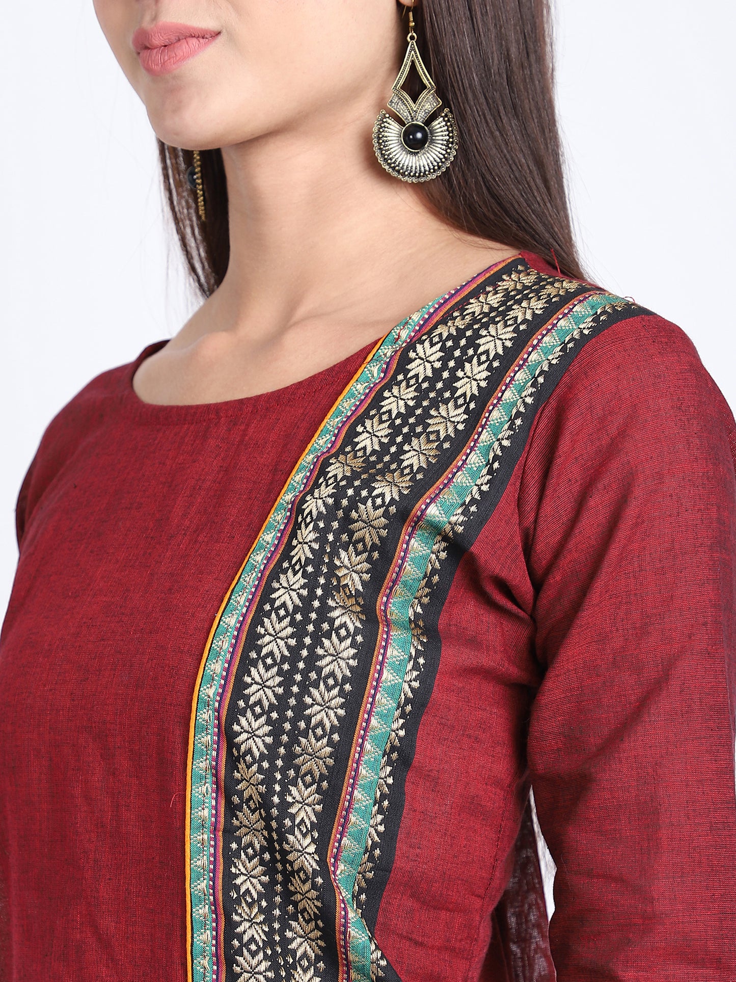 RESHA printed straight long kurta