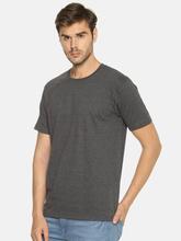 Men's Plain Charcoal Melagne T-shirt