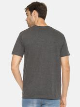 Men's Plain Charcoal Melagne T-shirt