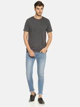 Men's Plain Charcoal Melagne T-shirt