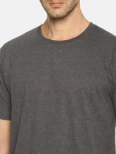 Men's Plain Charcoal Melagne T-shirt
