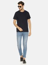 Men's Plain Navy Blue T-shirt