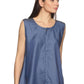 SAHORA Blue Denim Sleeveless Shirt Top