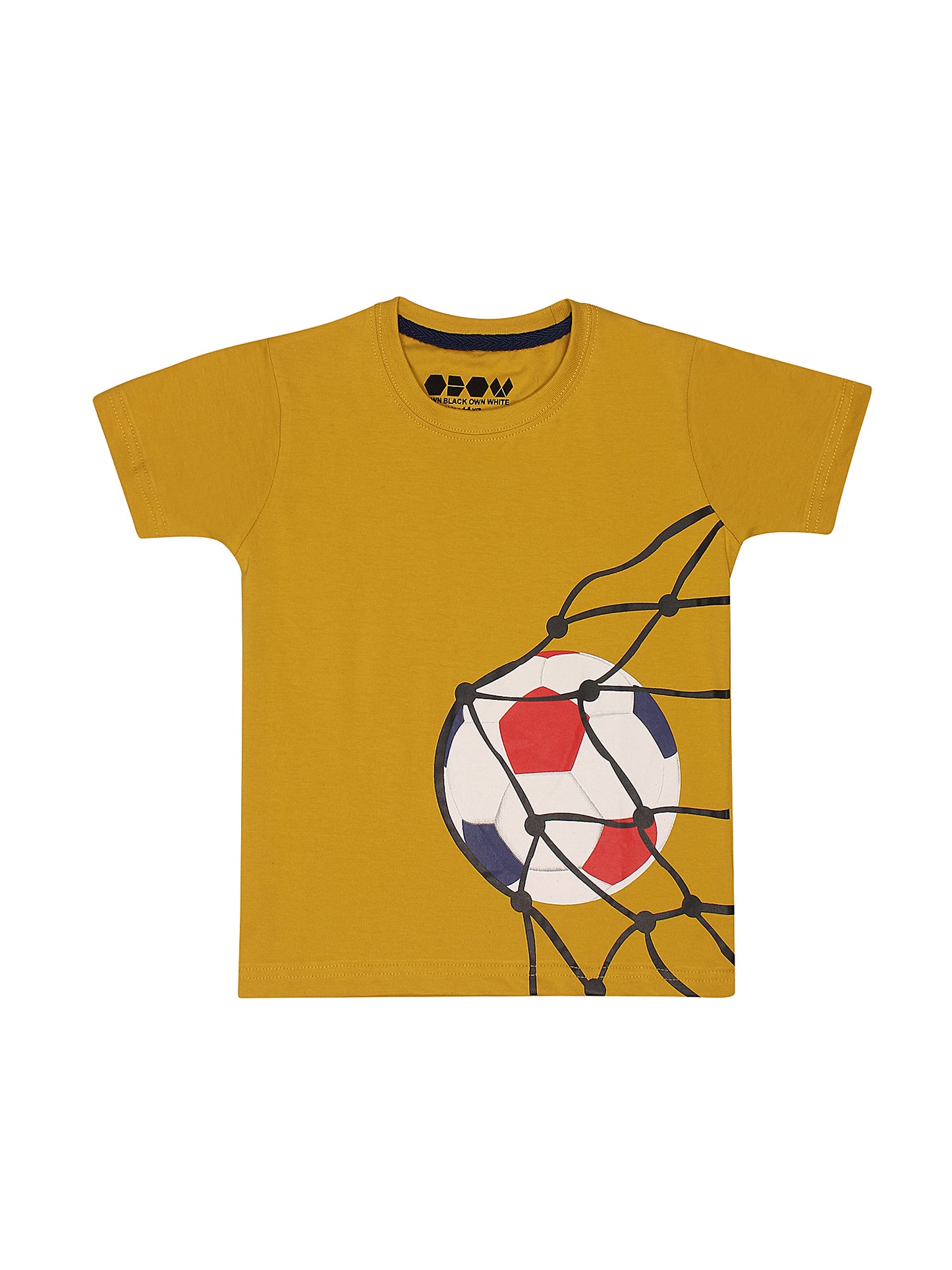 OBOW Boy's Cotton Printed Tshirt Combo (Pack of 4)