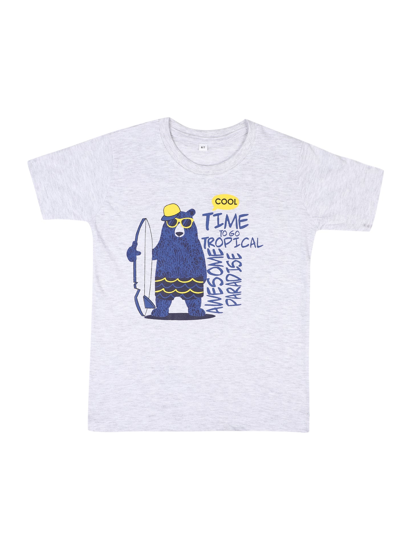 OBOW Boy's Cotton Printed Tshirt Combo (Pack of 4)