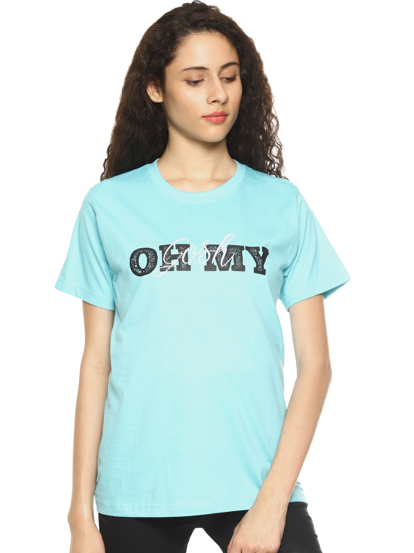 Women's Printed T-shirt(OH MY GHOS)