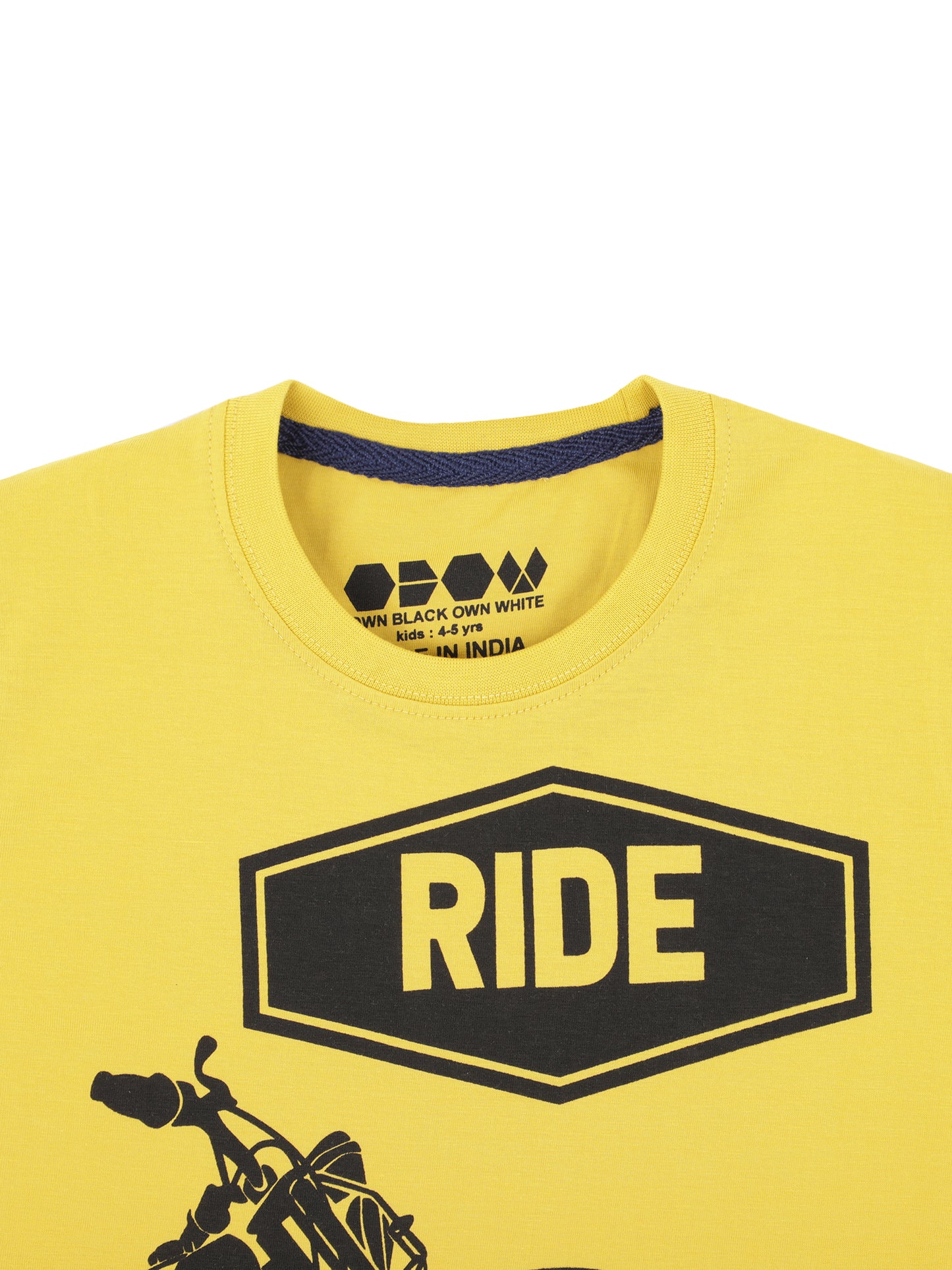OBOW Boy's Cotton Printed Tshirt Combo (Pack of 4)