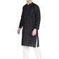 PAROKSH Men's Handloom Multi Colour Dash Ethnic ikkat Kurta