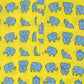 PAROKSH Boys Yellow Handloom Cotton Printed Straight Kurta