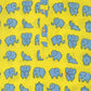 PAROKSH Boys Yellow Handloom Cotton Printed Straight Kurta