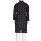 PAROKSH Men's Handloom Multi Colour Dash Ethnic ikkat Kurta