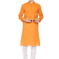 PAROKSH Mens Kesari Long Pure Handloom Ethnic Cotton Kurta