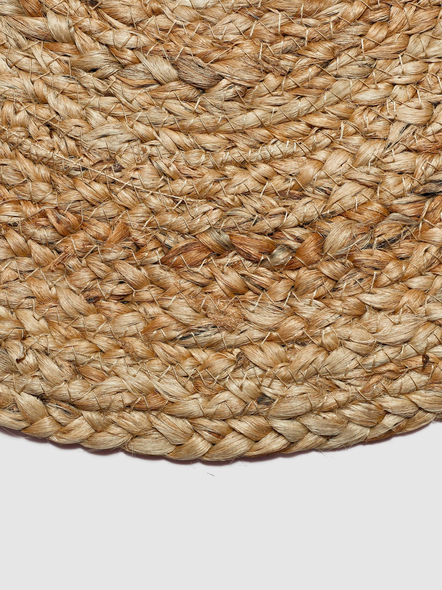 Brown Braided Reversible Jute Table Placemat