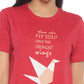 Women's Printed T-shirt(Fly Solo)