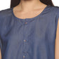 SAHORA Blue Denim Sleeveless Shirt Top