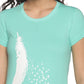 Women's Printed T-shirt(Fether)