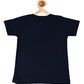 Kids Printed round neck navy blue t-shirt