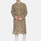 PAROKSH Men Mauve Beige woven  Straight Kurta