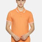 Men's Plain peach tipping Polo T-shirt