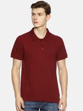 Men's Plain Maroon Polo T-shirt