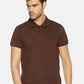 Men's Plain Brown Polo T-shirt