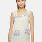 SAHORA Women blue dyed indigo blockprint Top