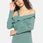 SAHORA Women solid one shoulder Top