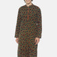 PAROKSH Men green floral cotton block print Straight Kurta