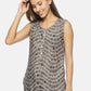 SAHORA Women grey tiedye shibori Top